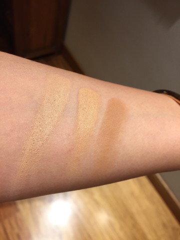 Swatched. L-R, 3A, 5 and 7. My shade is 3A.